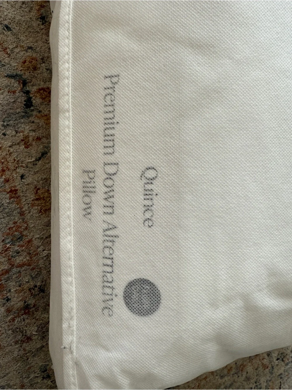 Quince White Standard Premium Alternative Down Pillow